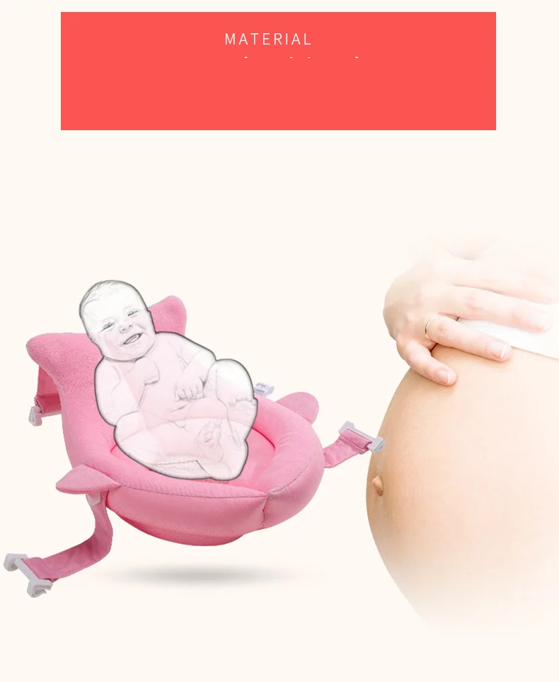 Мультфильм Draagbare Baby Douche Bad Pad Противоскользящий плохой коврик Pasgeboren Veiligheid Bad Ondersteuning Kussen Opvouwbaar мягкий Kussen