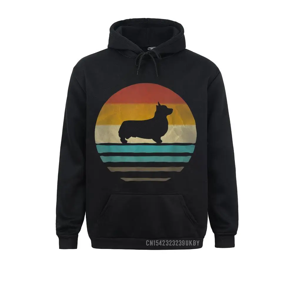 

Design Retro Vintage Sunset Corgi Dog Breed Lover Silhouette Hoody Mens Sweatshirts Winter Fall Long Sleeve Hoodies Sportswears