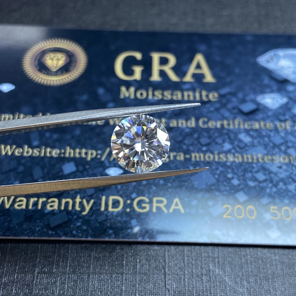 Lab diamond Moissanite VVS1 кольцо браслет ювелирное изделие для поделок карат 6 5 мм цвет GH