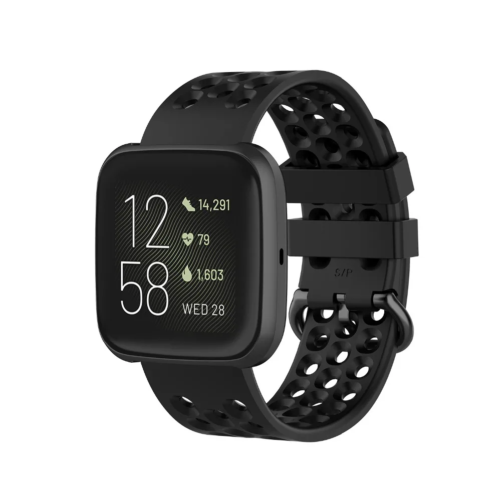 2 в 1 сменный Браслет для часов Fitbit versa 2 ремешок силиконовый браслет+ защитный чехол для Fitbit Versa 2 Чехол