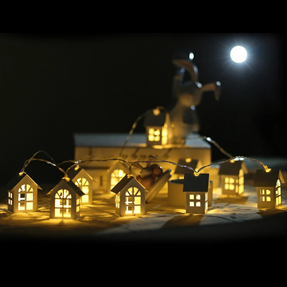 New LED Garland Chalet Light 2m 10LEDs Room Decoration Light String Wedding Feast Fairy Light Nordic Light String 2