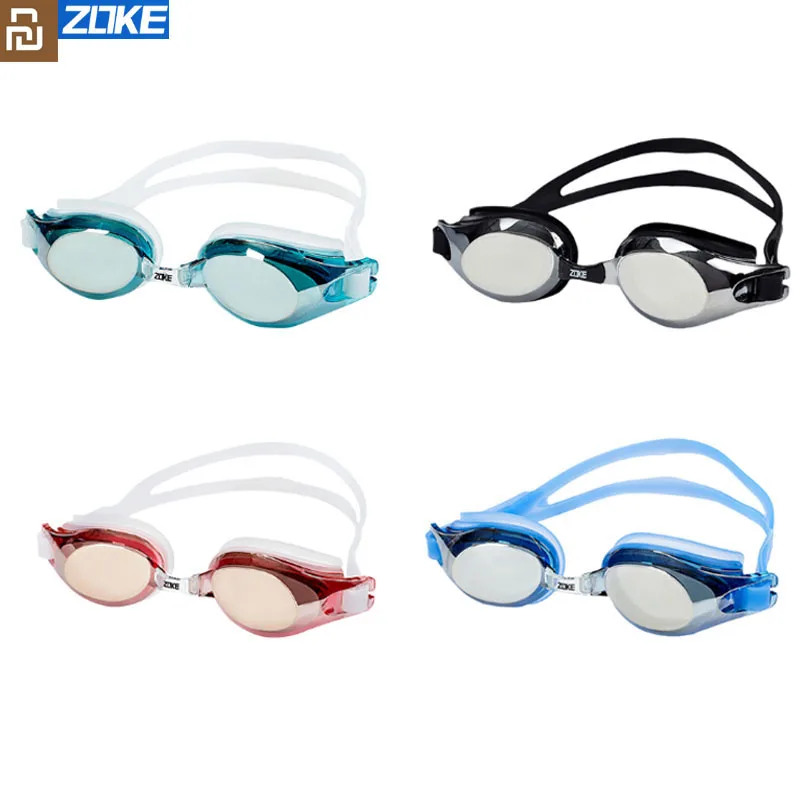Youpin ZOKE Electroplating HD UV Waterproof Goggles Anti fog Eyewear Swim Diving Adjustable Swimming For Women Men | Электроника