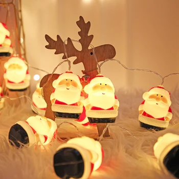 

Santa Claus Light String Christmas Tree Warm String Lights Santa Claus LED Lamp Home Decor Festive New Year Party Supplies
