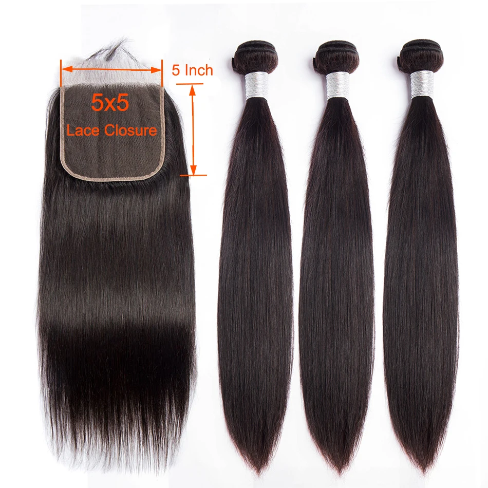 Straight-Hair-5x5-Lace-Closure-with-Bundles-Remy-Brazilian-Human-Hair-Weave-Bundles-with-Closure-Alibele