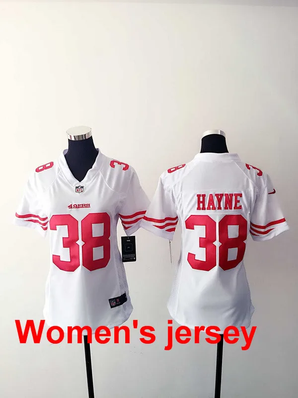 A+++ женщины все сшитые Сан-Франсиско s Joe Монтана 42 Ronnie Lott 80 Jerry Rice 82 Torrey Smith 81 Anquan Boldin Джерси - Цвет: 2