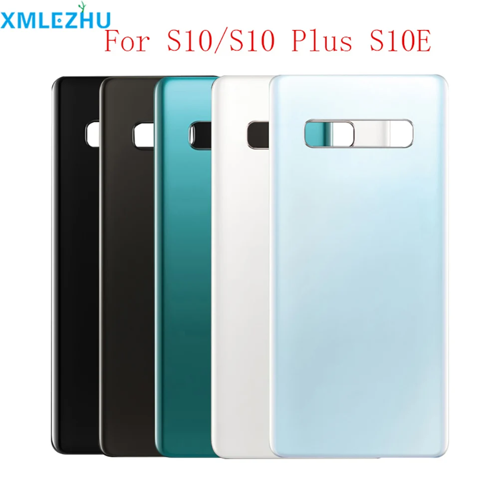 10 шт. цвет для samsung Galaxy S10 G973 G973F S10 Plus G975 G975F задняя крышка батарейного отсека стекло Корпус чехол задняя панель