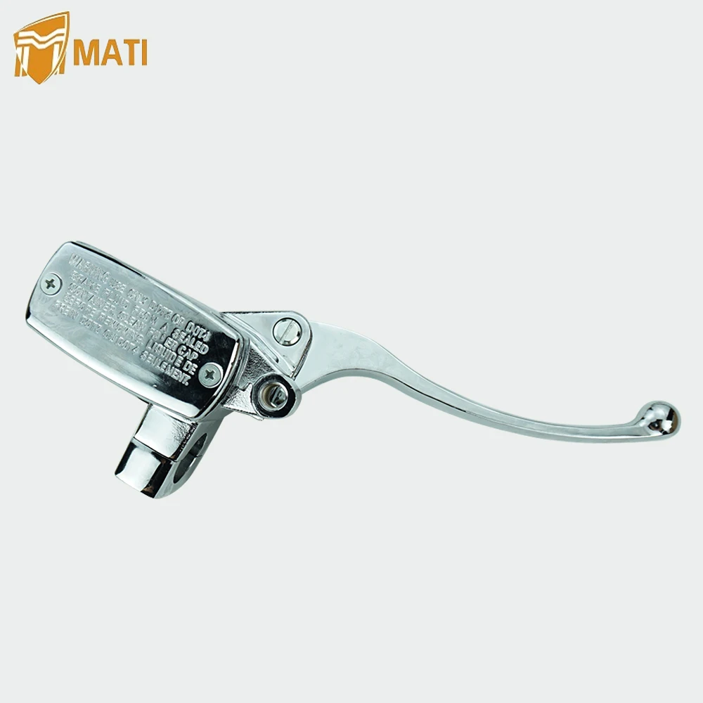 14mm Piston Motorcycle Chrome Brake Master Cylinder Hydraulic Pump 1" 25mm Brake Clutch Lever for Yamaha Suzuki Kawasaki Honda