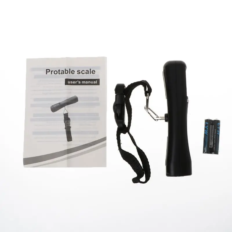 New 1Pc High Quality LCD Backlight 40kg Travel Portable Luggage Weight Digital Weighing Hook Scale