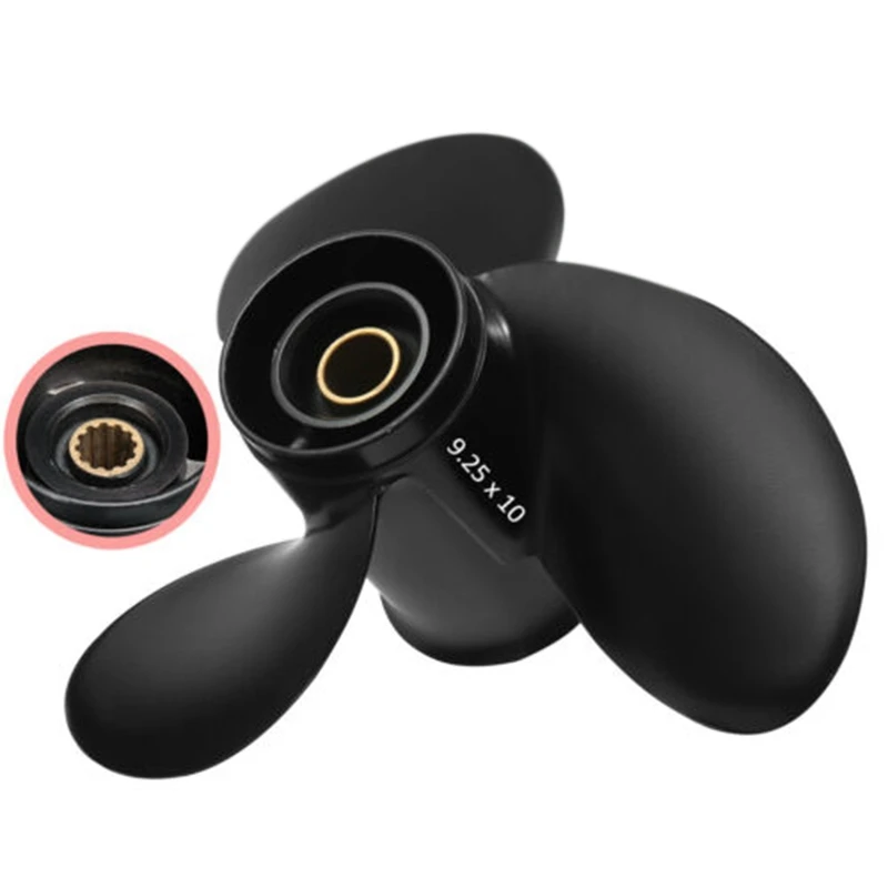 9.25 X 10 Aluminum Alloy Boat Outboard Propeller for Mercury 9.9-20HP 48-897752A11
