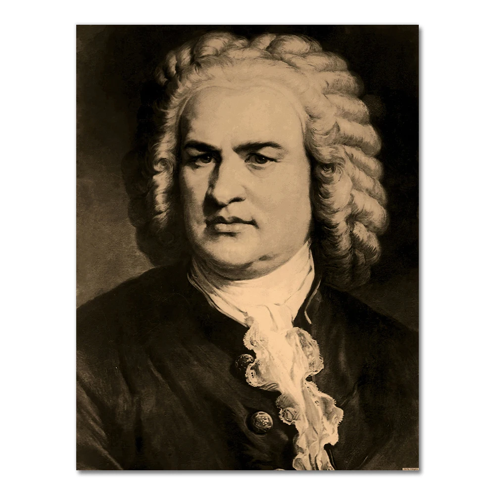 Johann Sebastian Bach and Son Paintings Printed on Canvas 9