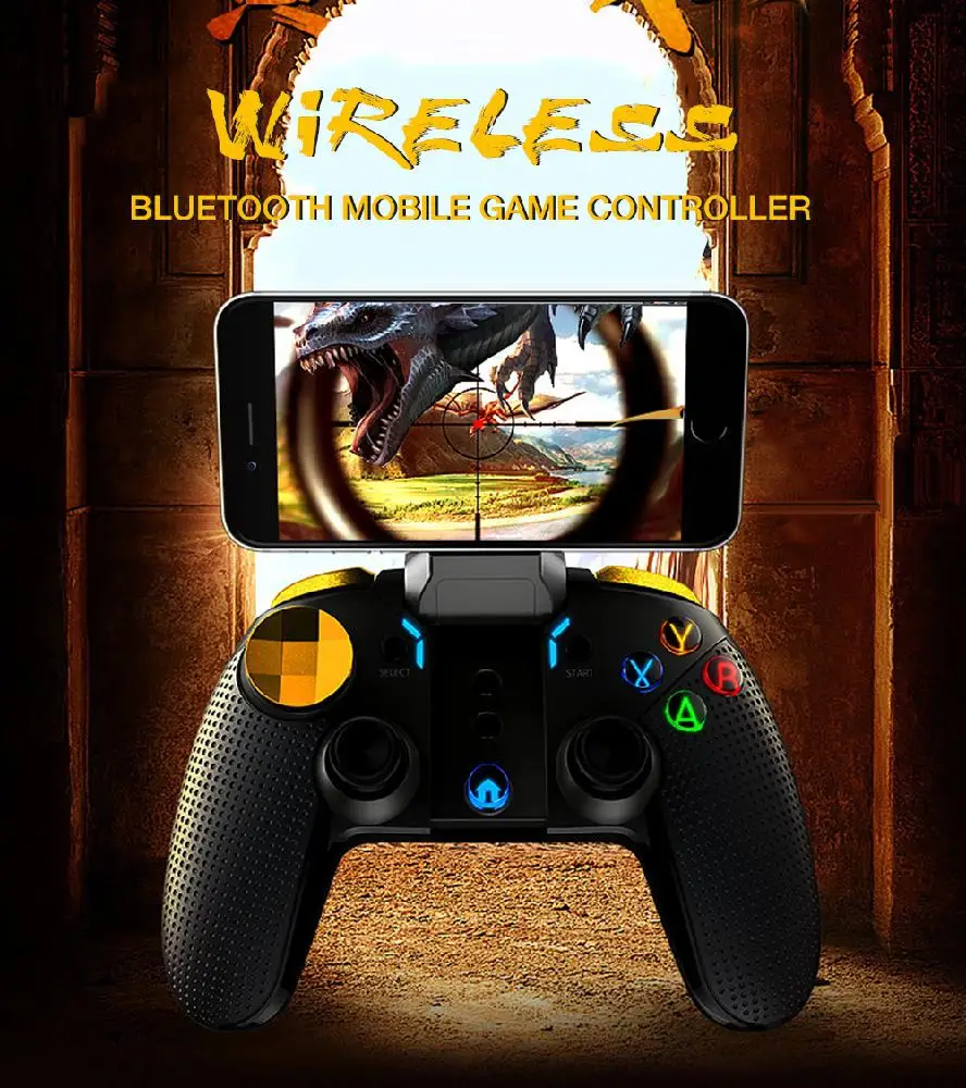 BEESCLOVER игровой контроллер беспроводной геймпад джойстик консоль с держателем телефона для Смарт ТВ/телефон