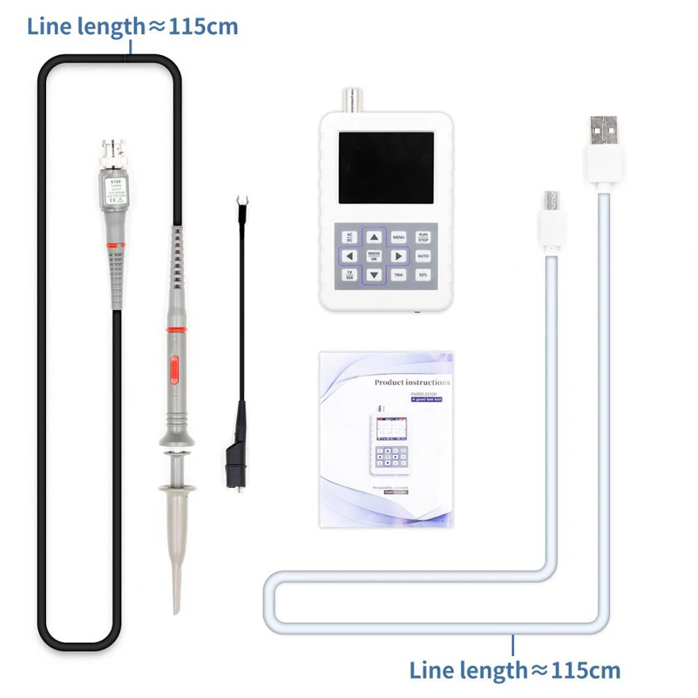 

FNIRSI-2031H Handheld Mini Digital Oscilloscope 30M Bandwidth 200MSps Sampling Rate new