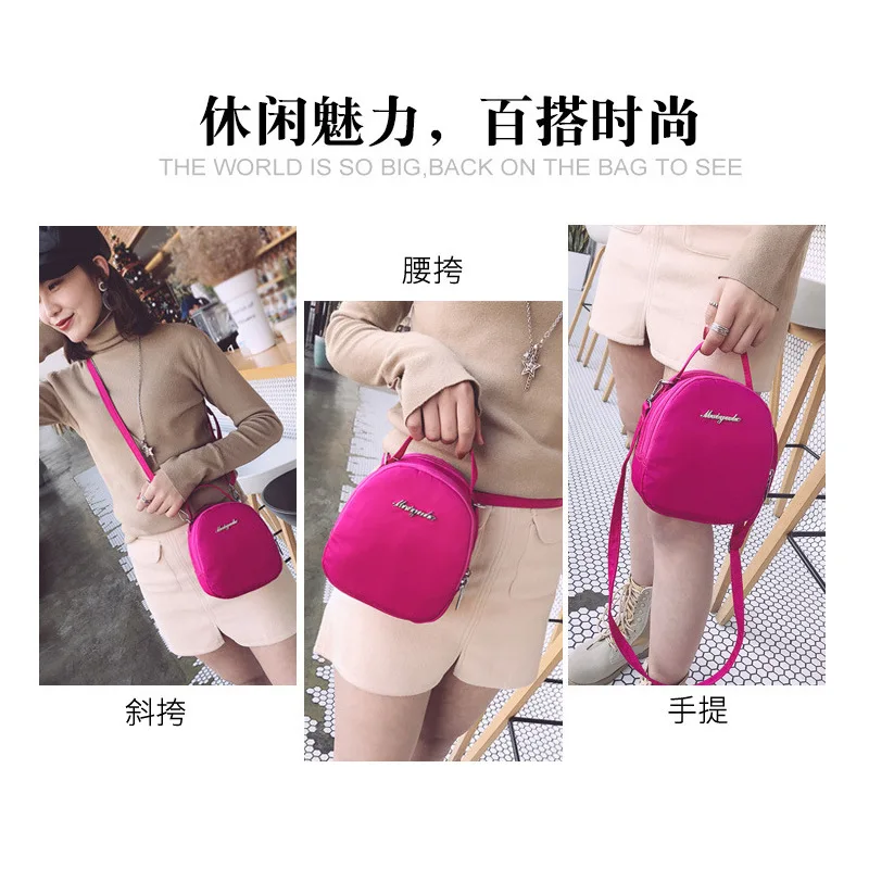 Bag Women's New Style Oxford Shoulder Bag Casual Outdoor Backpack Versatile a Generation of Fat Hand Backpack