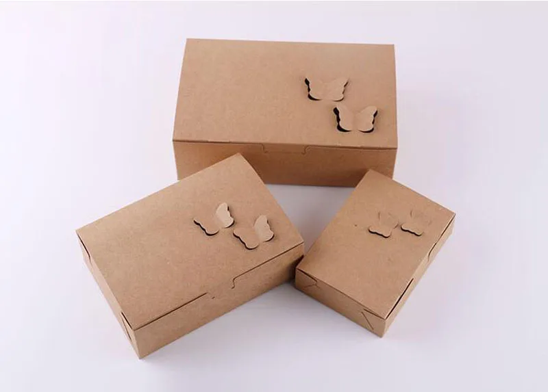 200 шт Одноразовые крафт-бумажные жареные куриные крылышки попкорн коробка для хранения десерта коробка для хранения конфет фрукты упаковочные коробки - Цвет: 4