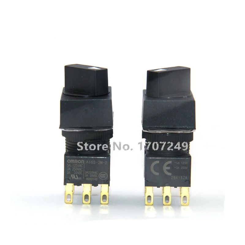 Omron прямоугольная ручка типа Селекторный переключатель A165S-J2M-2 сменный поворотный переключатель кнопка A16S-2N-2