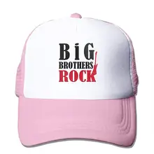 Большие братья рок сетки бейсболки унисекс Регулируемая Кепка грузовика Стиль Розовый