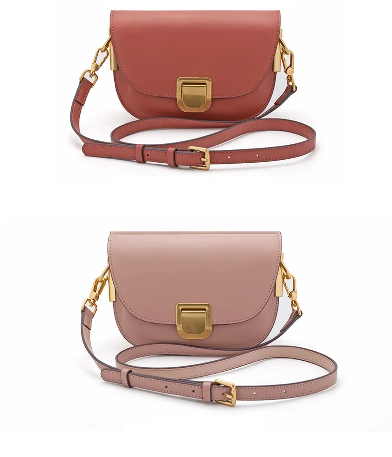 Jonlily женская натуральная кожаный седельный мешок Shoulderbag Женская модная сумка-мессенджер через плечо ежедневный кошелек для подростков-KG254