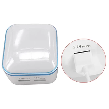 

Dual USB Travel Wall Charger with Press Night Light, Suitable for iPhone iPad Travel Chargers