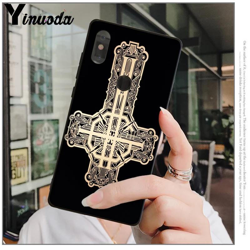 Yinuoda Ghost HIM TPU черный чехол для телефона Xiaomi mi 6 Note3 8 8SE Red mi 5 5Plus Note4 4X Note5 мобильные телефоны - Цвет: A12