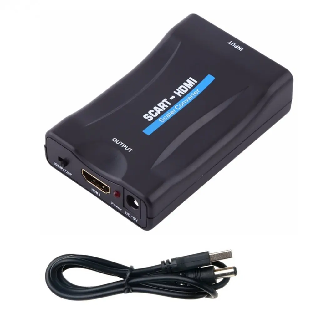 Конвертер SCART в HDMI-совместимый преобразователь видео 1080P аудио высокого класса AV