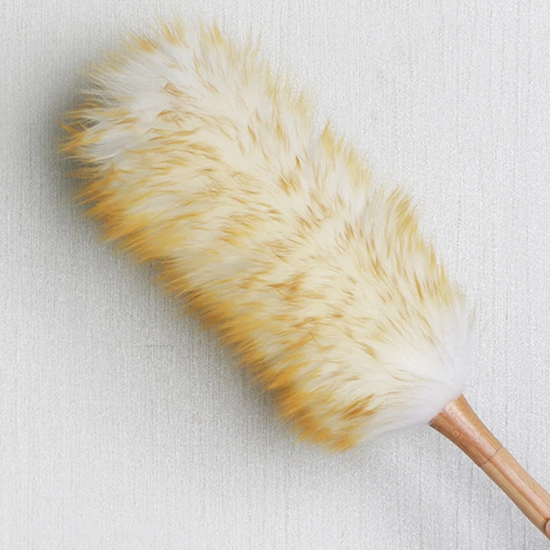 From the Dust Brush Household Feather Duster Dusting Cleaning Brush Wool Duster Brush for Dust Broom