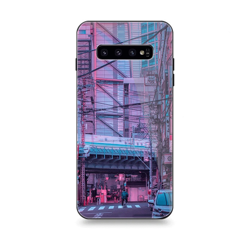 Мобильный чехол для телефона Стекло для samsung A10 A20 A30 A40 A50 A60 A70 S7 край S8 Plus Note 8 9 S10 крышка парным телефон фон - Цвет: G2