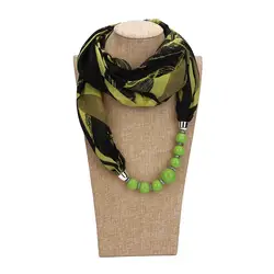 Простое ожерелье с подвеской шарф с украшением в виде подвески солнцезащитный крем для женщин ожерелье весна и лето Шелковый шарф подвеска