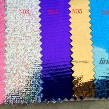 Лазерная красочная трикотажная бронзовая ткань, ткань для сценической одежды