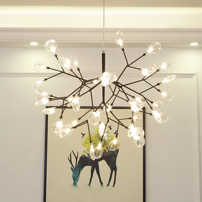 chandelier for living room LED Modern Firefly Chandelier Lighting Pendant Lusture Chandeliers For Living Room Bedroom Kitchen Nordic Design Fixture Lights wayfair chandeliers