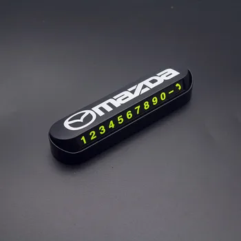 

Car Styling Temporary Parking Card Phone Number Card Plate Park Stop For Mazda 5 6 323 626 RX8 7 MX3 MX5 Atenza Axela