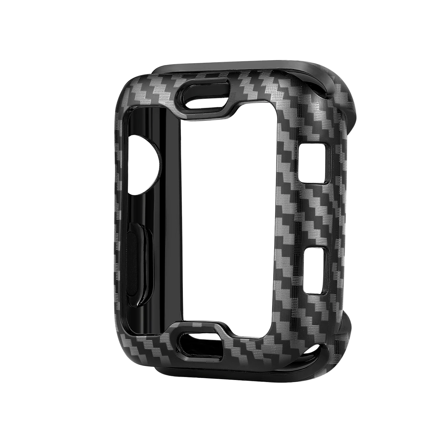 Чехол из ТПУ для Apple Watch Series 5 4 3 2 1 чехол из углеродного волокна защитный бампер для iWatch чехол s 38 мм 42 мм 40 мм 44 мм Роскошная рамка