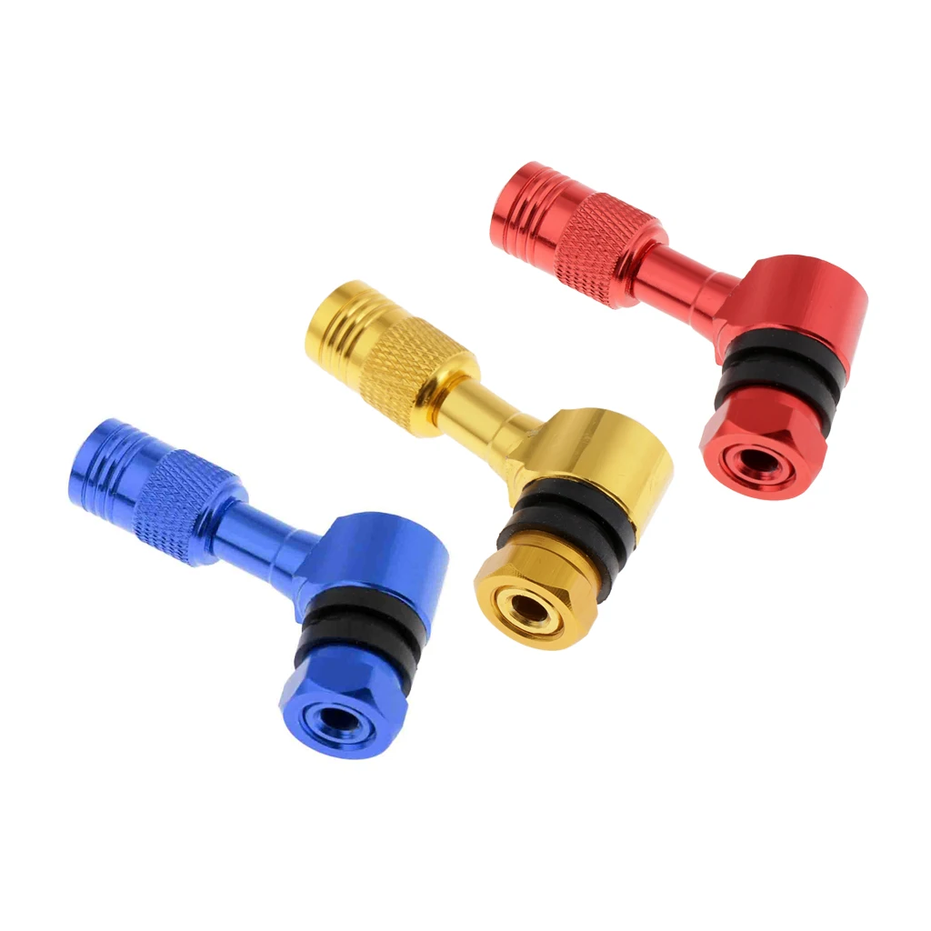 Compression-type  CNC Aluminium Alloy Tire Valve Stem, 11.3mm/0.45inch Rim Holes for Motorcycle Scooter ATV Quad Vehicle