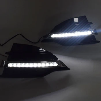 

Car LED DRL Daytime Running Light for Ford Kuga 2013-2015 Fog Lamp Frame Fog Light