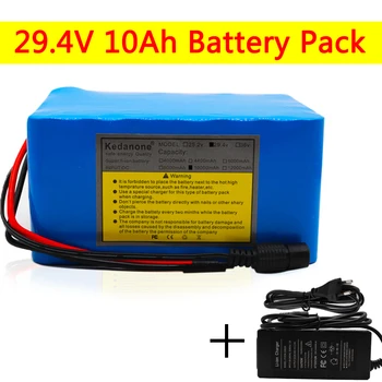 

Original 29.4V 10Ah 7S5P battery pack 15A BMS 250w 29.4V 10000mAh battery pack for wheelchair motor electric power+2A charger