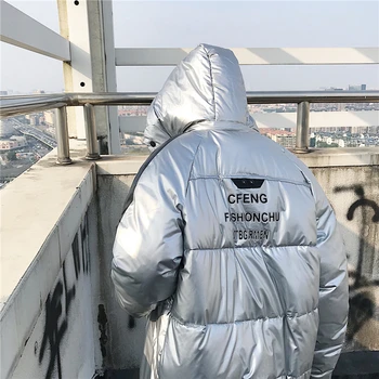 

2019 Winter New Korean Version Of The Glossy Waterproof And Windproof Cold Couple Bread Clothes Thick Cotton Jacket