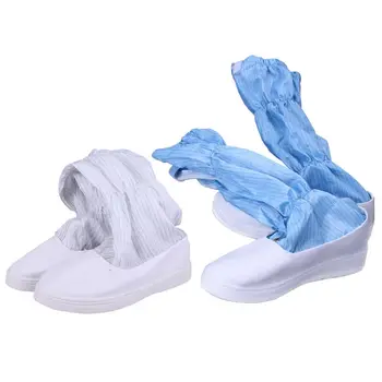 

Anti-Static High Cylinder Shoes ESD High Leg Boots Anti Static Non Slip Pvc Sole ESD Work Plain Shoes Dust-Free Clean Room