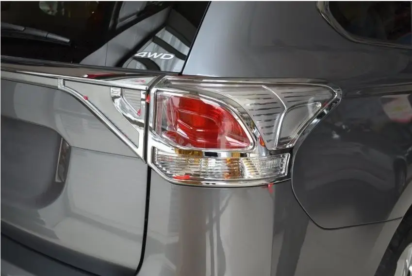 ABS Хром Задняя фара Крышка лампы для 2013- Mitsubishi Outlander Samurai стайлинга автомобилей