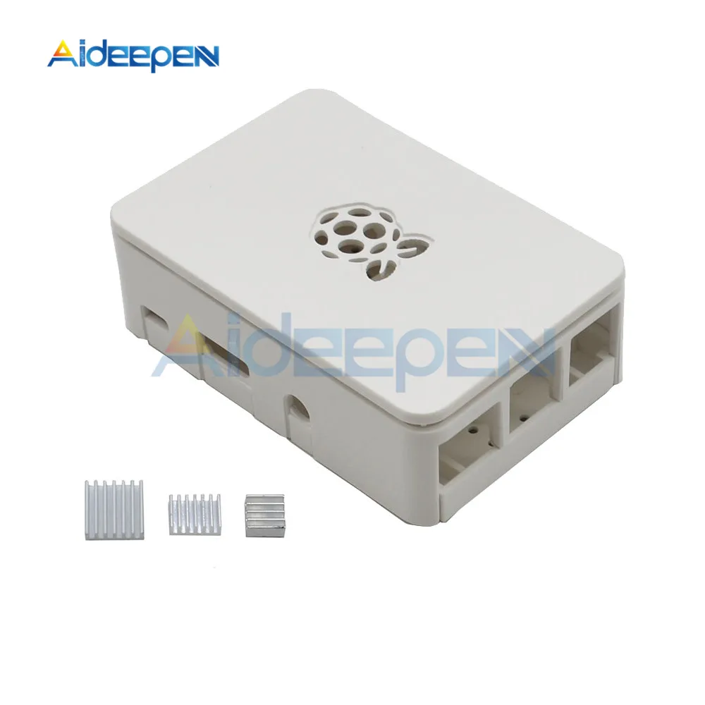 Черно-белый чехол для Raspberry PI 4 Модель B ABS пластиковый чехол Корпус корпуса КОРПУСА ДЛЯ PI4 с радиатором