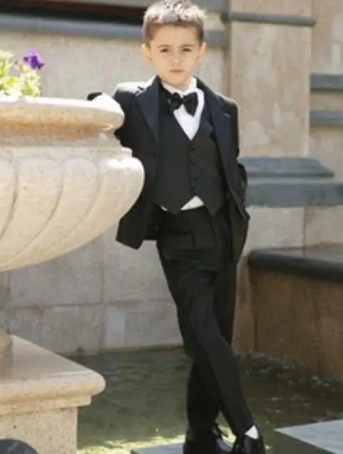 

Attractive Tuxedos Fashionable Kid Complete Designer Notch Lapel Boy Wedding Suit Boys' Attire Custom-made (Jacket+Pants+Tie+Ves