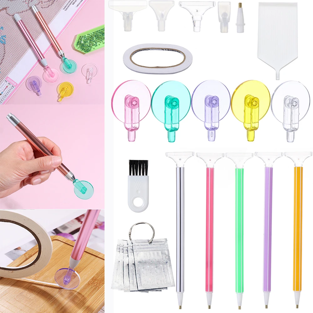 Candy Color Point Drill Pen Head Roll Wheel 5D Diamond Painting Cross Stitch Fast Roller Wheel Tip Diamond Painting Accessories