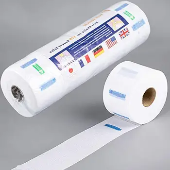 

5pcs/set Disposable Neck Ruffle Roll Paper Professional Hair Cutting Salon Hairdressing Collar Necks Covering Tools