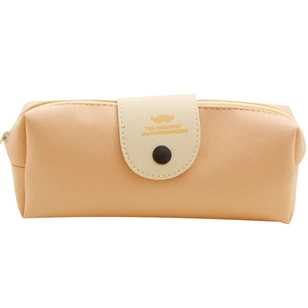 Корейская Студенческая Простая цветная сумка-карандаш, Большая вместительная Холщовая Сумка для мальчиков и девочек, кавайный чехол для карандаша# E2