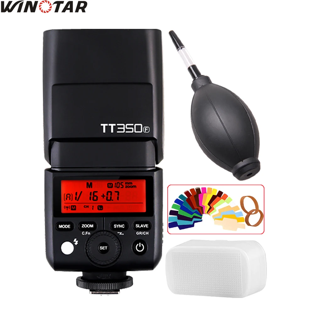 

In Stock Godox TT350F for Fujifilm Mini Speedlite Camera Flash TTL HSS GN36 High Speed 1/8000S 2.4G Wireless X System for Fuji