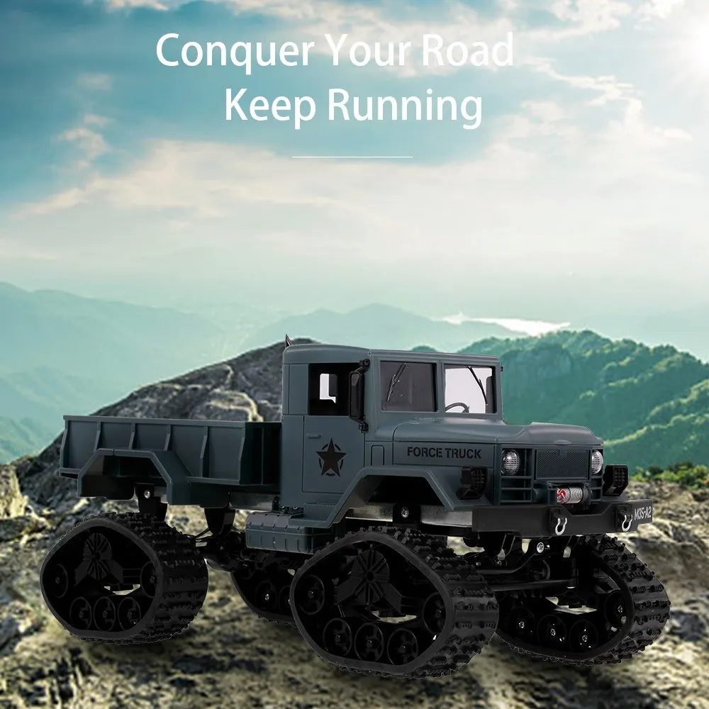 Fayee FY001B 1/16 2,4 GHz 4WD 3000G нагрузка зимние шины военный грузовик внедорожник RC автомобиль гусеничный с светодиодный фары для детей