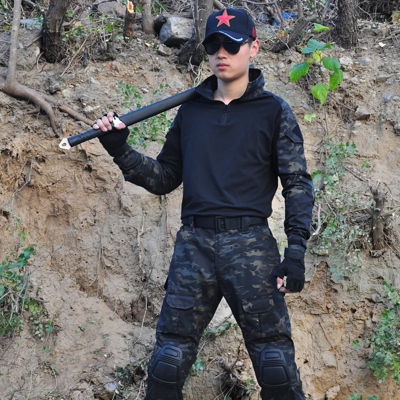 

Outdoor Military Tactical Uniform Airsoft Paintball Camouflage Hunting Clothes Unisex Breathable Shooting Combat Armys Suits
