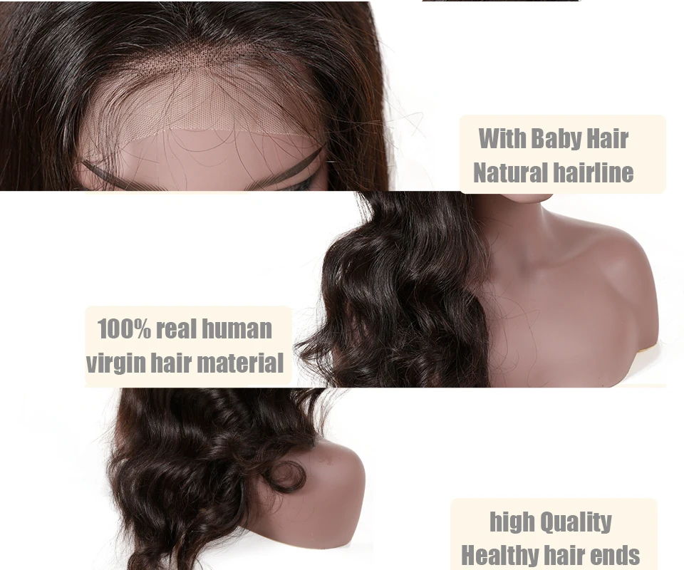 【Addbeauty】свободный Wave13x6 кружевной передний парик "-26" Pro. Коэффициент натурального цвета бразильские Remy человеческие волосы парики