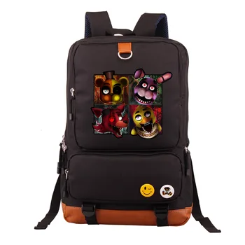 

New Hot Horror Games Five Nights At Freddys Boy Girl School Bag Women Bagpack Teenagers Schoolbags Canvas Men Student Backpack