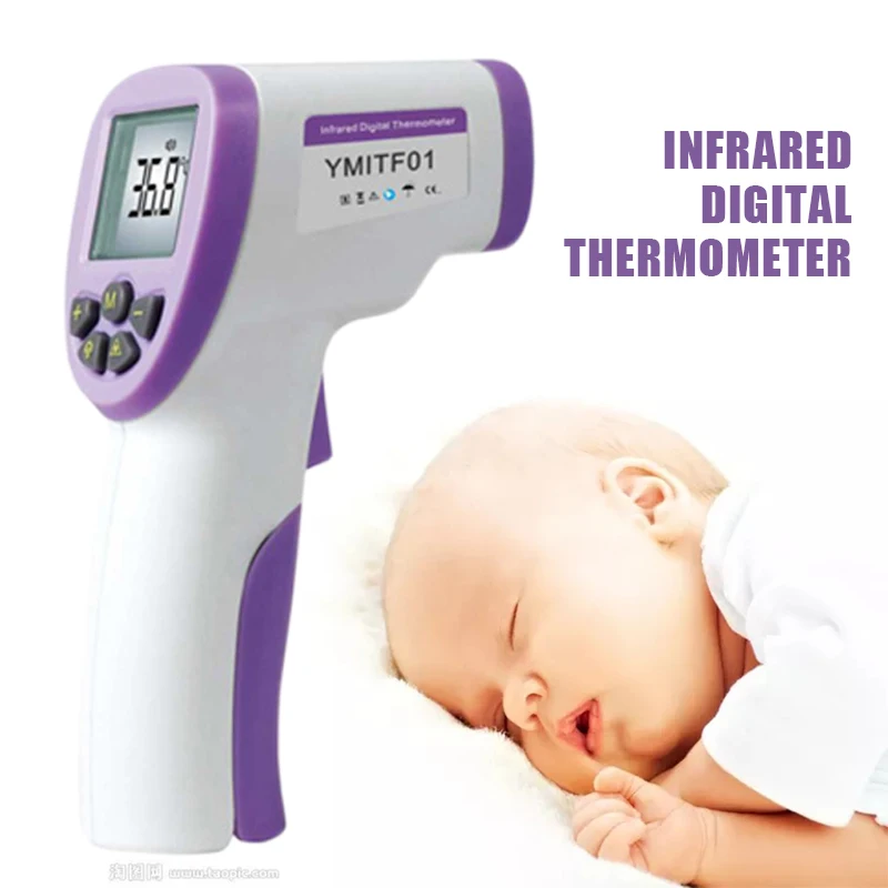 

LCD Non-contact Infrared Digital Thermometer Forehead Body Temperature Meter Measurement Adult Children Handheld Thermometer