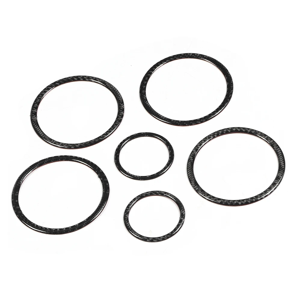 6 шт. декоративные кольца-наклейки из углеродного волокна для динамиков X5 E70 2008-2013