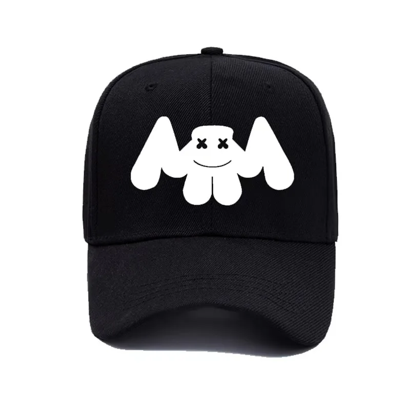 

DJ Marshmellow Hat Baseball cap net cap Hip hop Marshmallow Smiley Face Funny New Style Summer Hat For Kids Women&Men Couple Hat